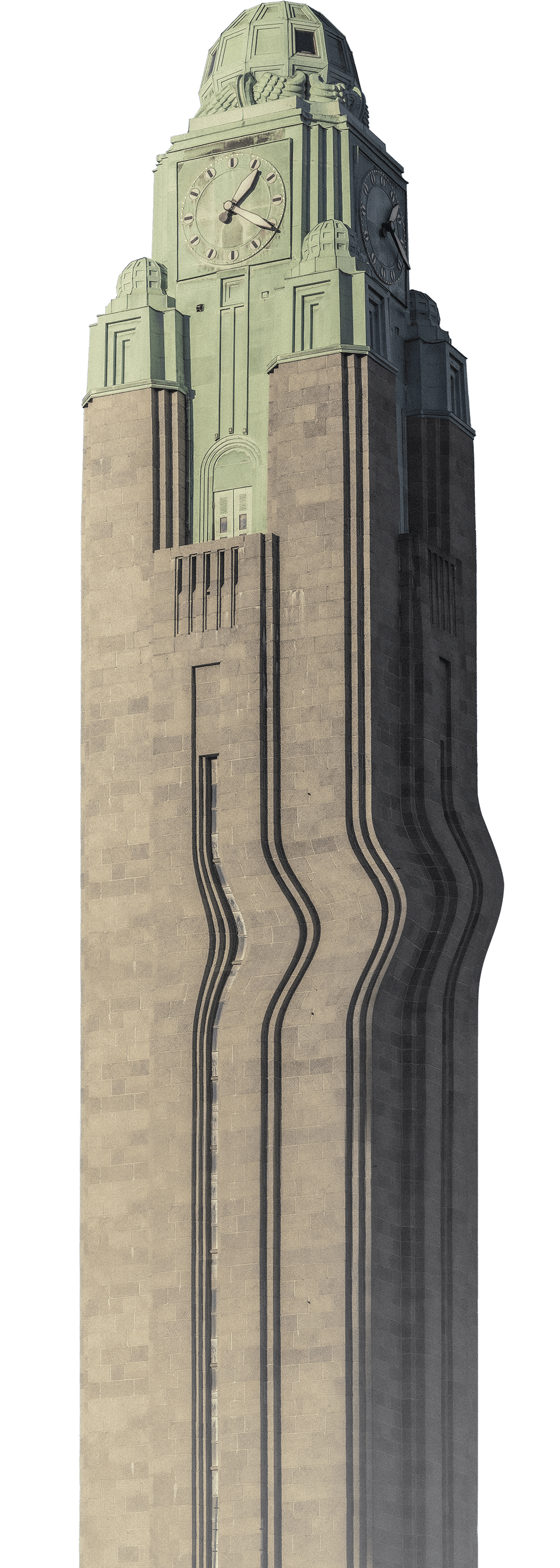 Torni, joka näyttää aaltoilevan